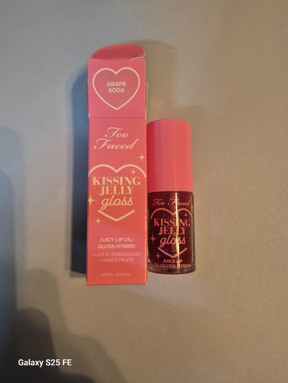 Too Faced Kissing Jelly Gloss: Grape Soda (Purple w/Multi Shimmer), .15oz, NIB